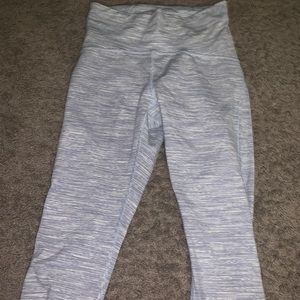 Lululemon Gray Striped Leggings
